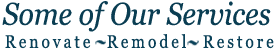 Some of our services banner